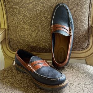 G.H. Bass & Co. Black and Brown Leather Loafers